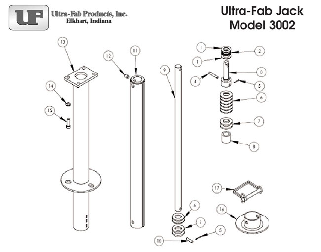 UltraFab Jacks Service Parts